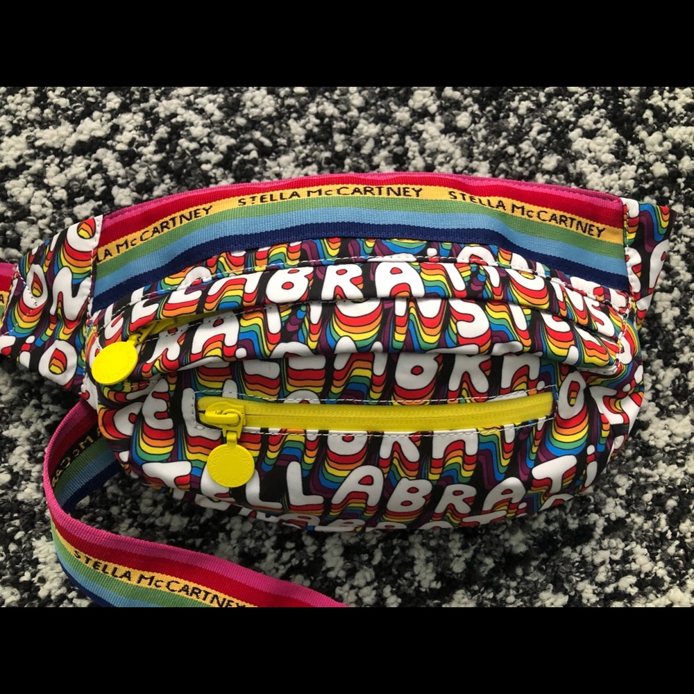Stella McCartney Logo Rainbow Bum Bag Fanny Pack - Picture 5 of 14